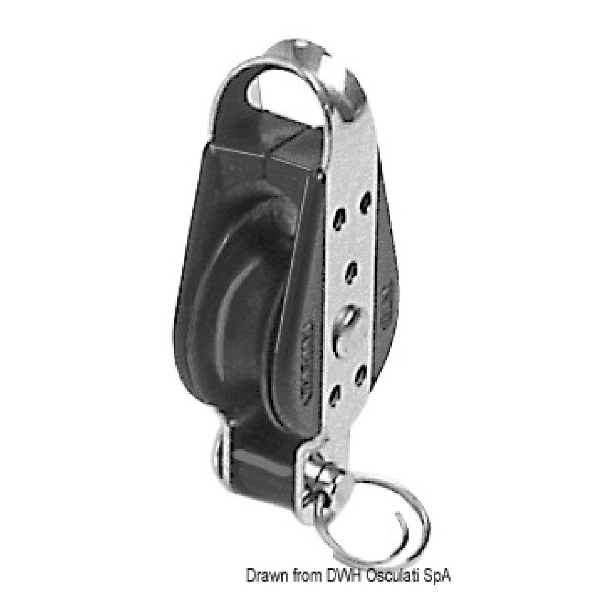 Viadana Edelstahl-Mikroblock-Riemenscheibe 22x6