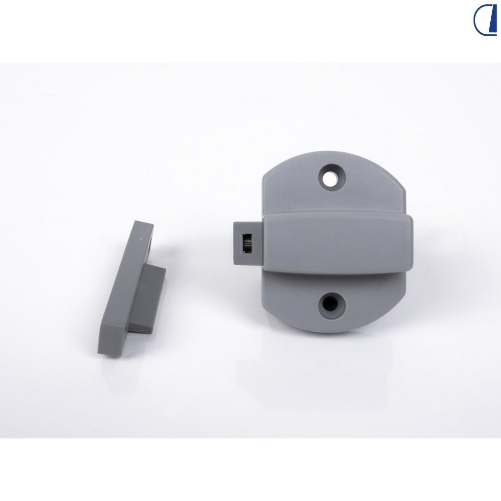 Zadi Serratura push-lock magnetica grigia per cassetti camper