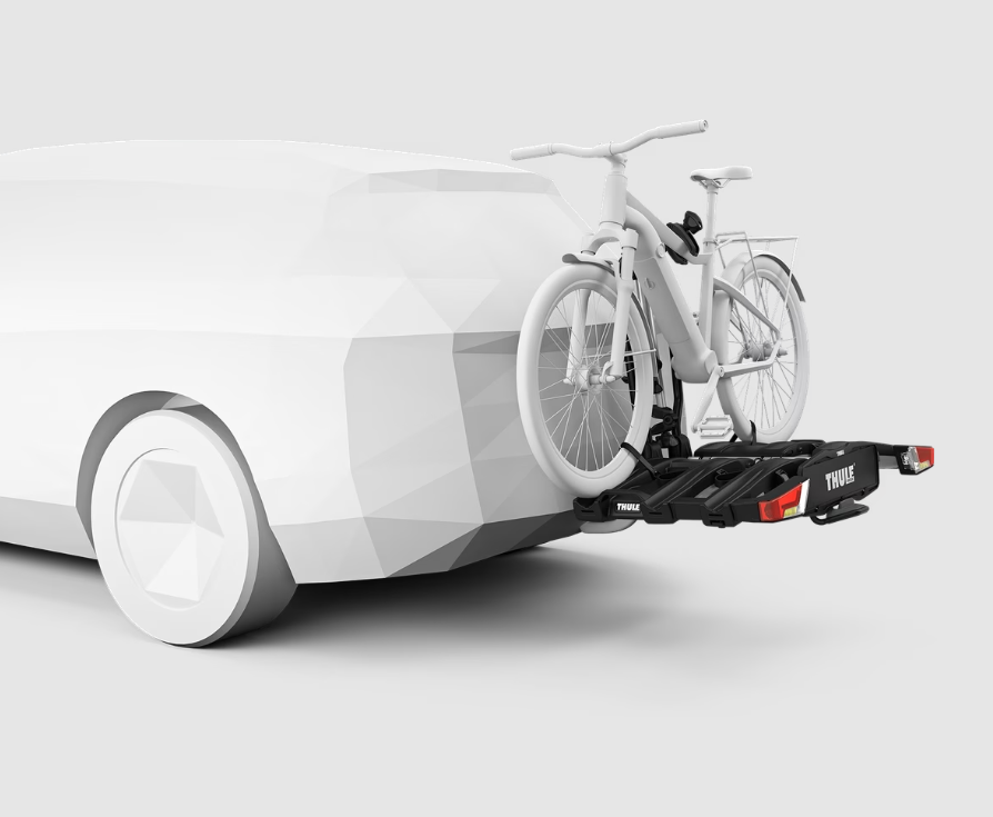 Thule Easyfold Xt Fix4Bike Fahrradträger für 3 Fahrräder mit 13-Pin-Anhängerkupplung