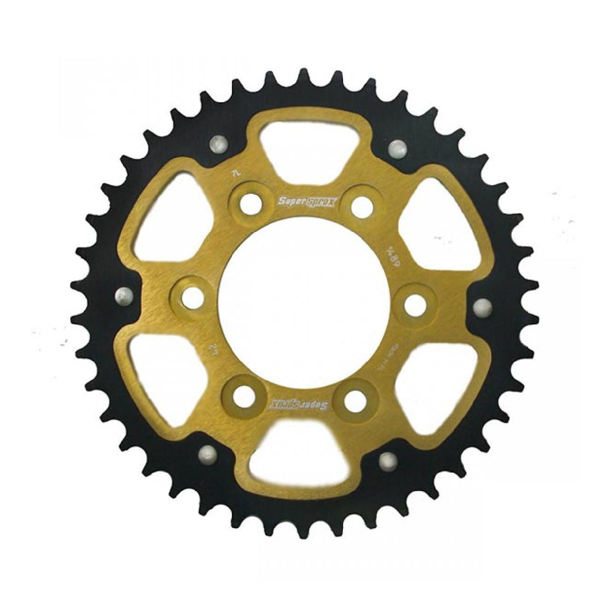 Plato de aluminio Supersprox STEALTH RST GOLD 525 42 ZX7RR Ninja 750 96/98
