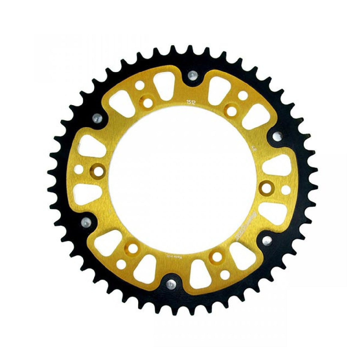 Plato de aluminio Supersprox STEALTH RST ORO 520 48 BETA RR Enduro 450 10/12