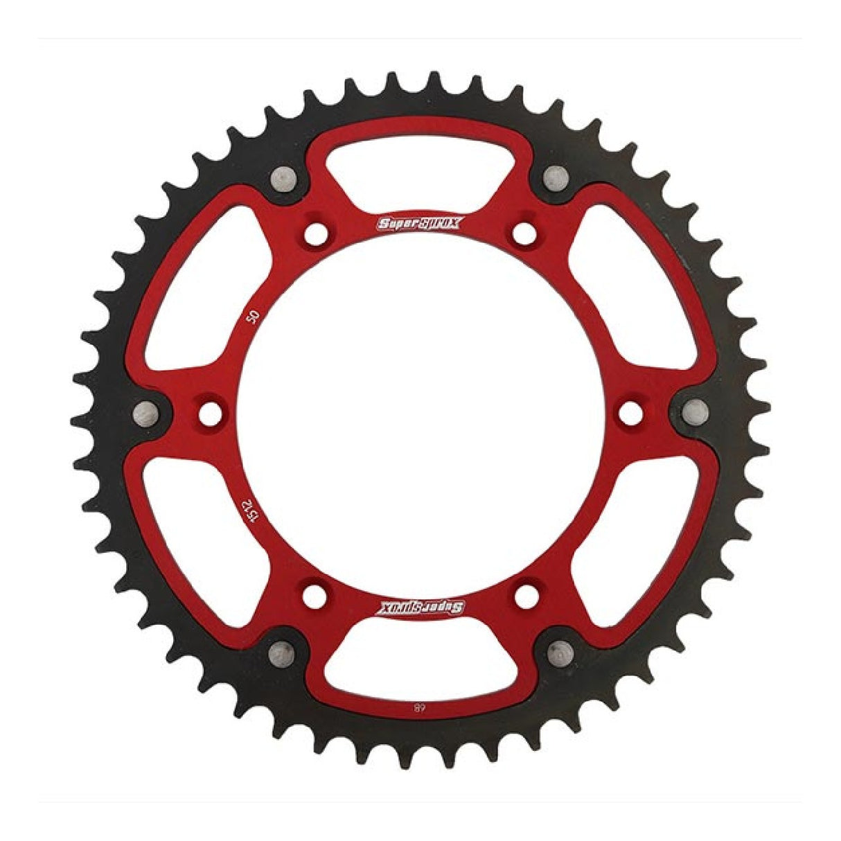 Corona de aluminio roja Supersprox STEALTH RST 520 50 BETA RR Enduro 350 11/12