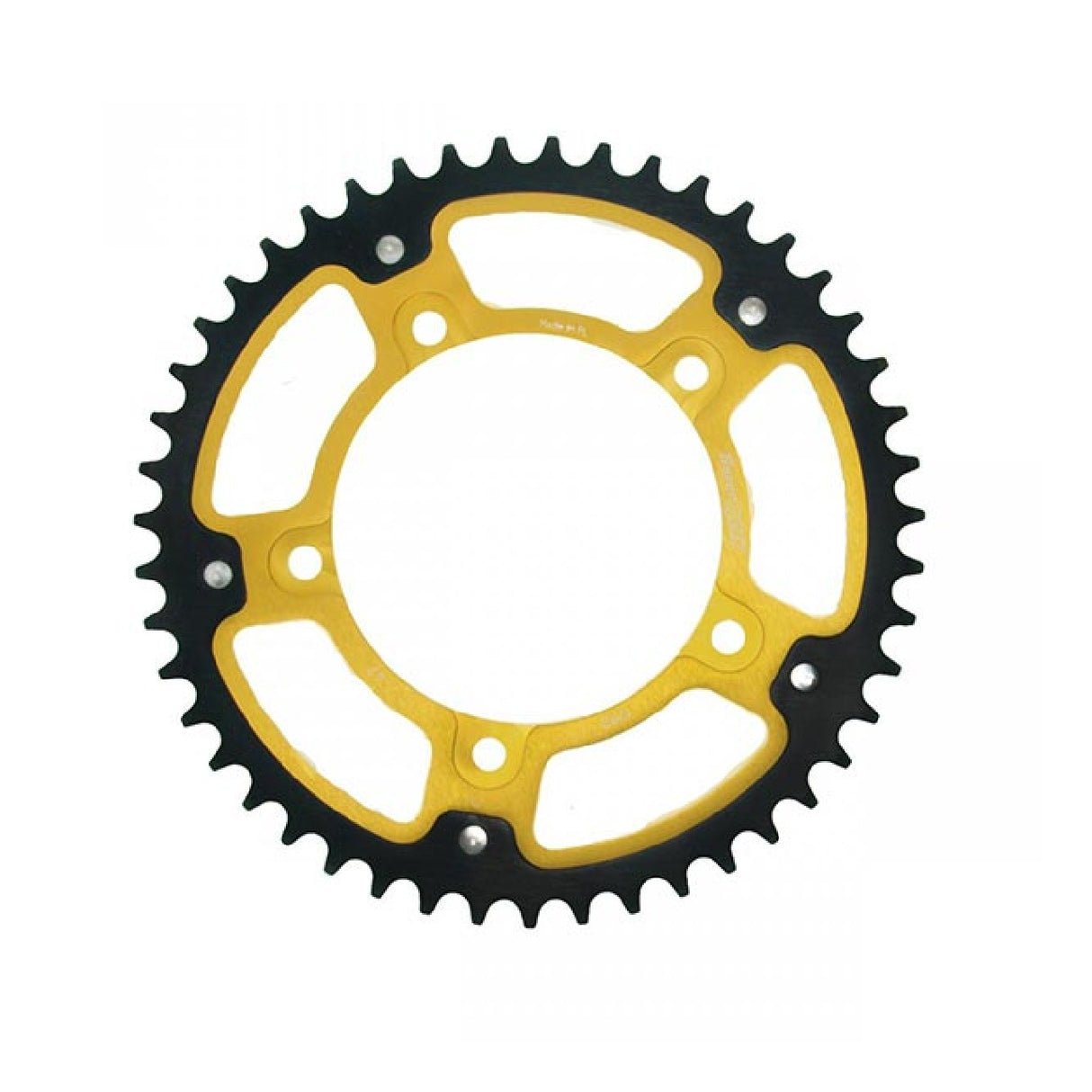 Plato de aluminio Supersprox STEALTH RST GOLD 525 47 DL AV Strom ABS 650 12/16