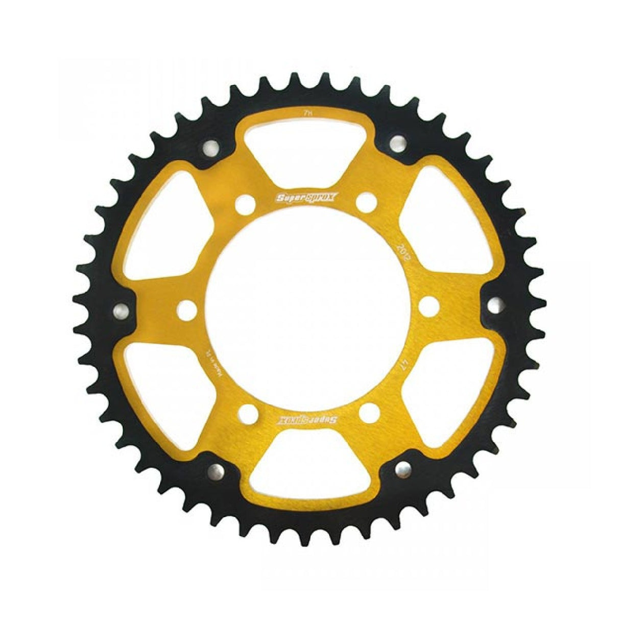 Supersprox Aluminium-Kettenrad hinten STEALTH RST GOLD 525 47 TRIUMPH Daytona 675 06/12