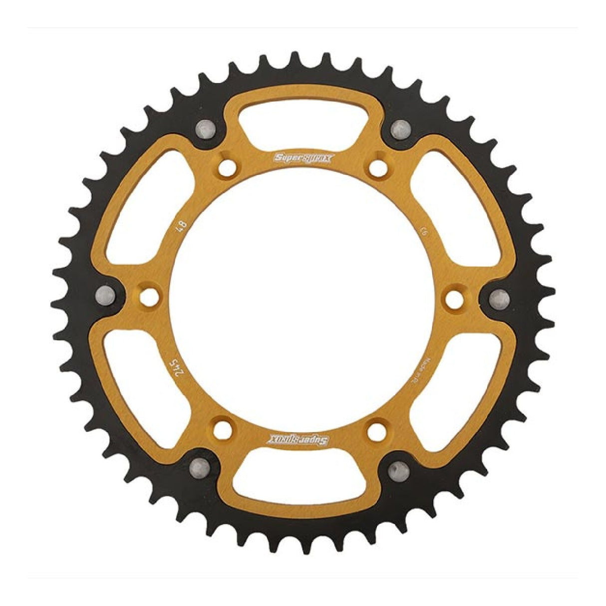 Supersprox STEALTH RST GOLD 520 48 Zähne Aluminiumkrone YAMAHA WR 2T 125 98/02