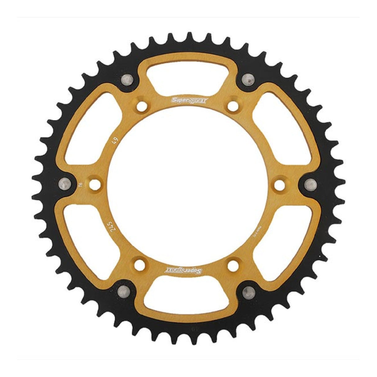 Supersprox STEALTH RST GOLD 520 49 Zähne Aluminiumkrone YAMAHA WR 2T 125 03/04