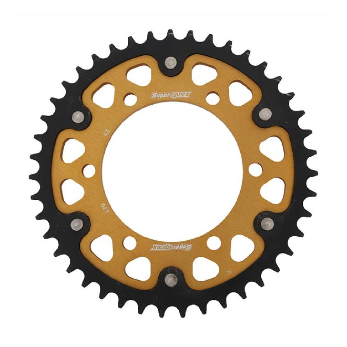 Supersprox STEALTH RST GOLD 530 43 Zähne Aluminiumkrone SUZUKI GSX R 1000 09/10