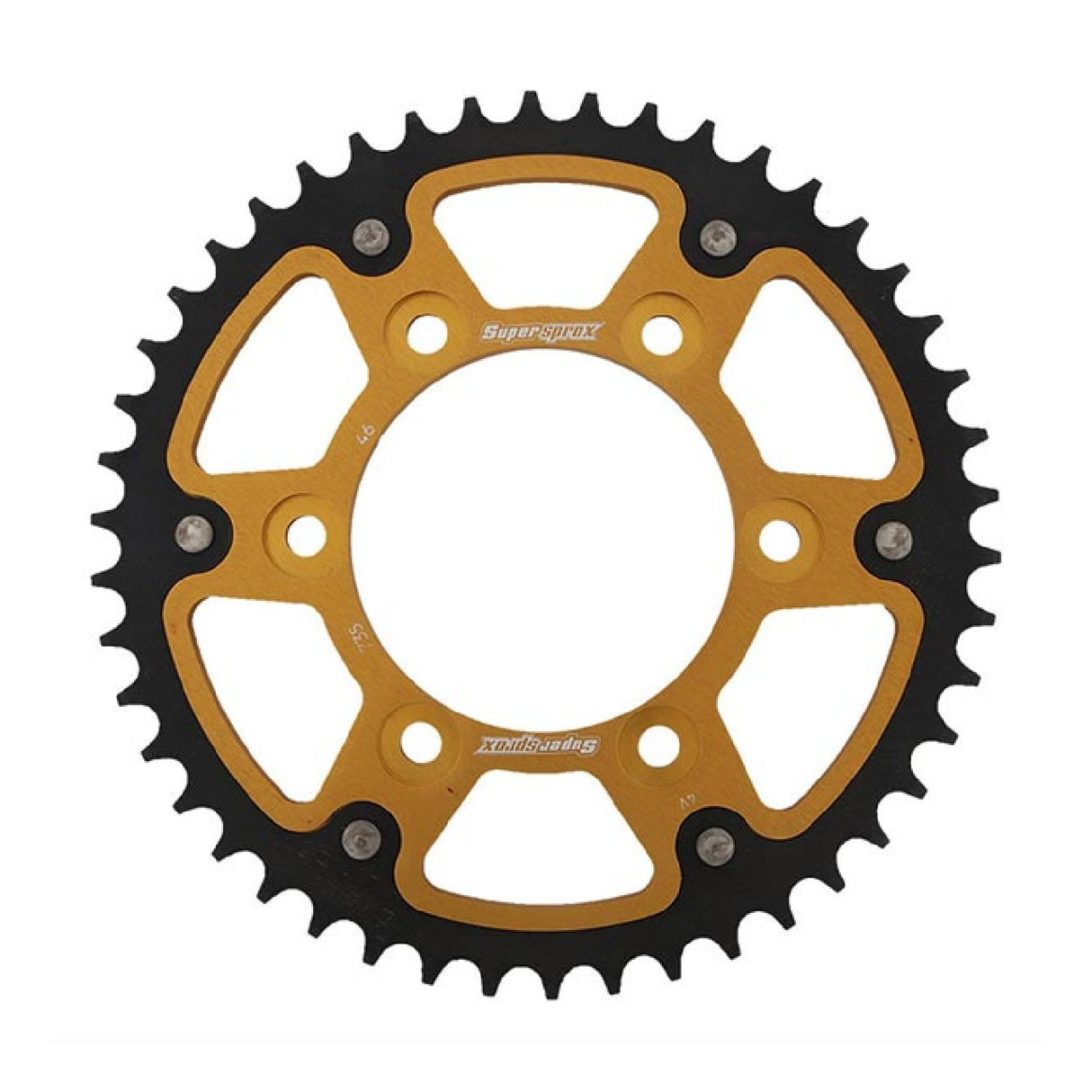 Supersprox STEALTH RST GOLD 520 46 Zähne Aluminiumkrone DUCATI Monster 600 98