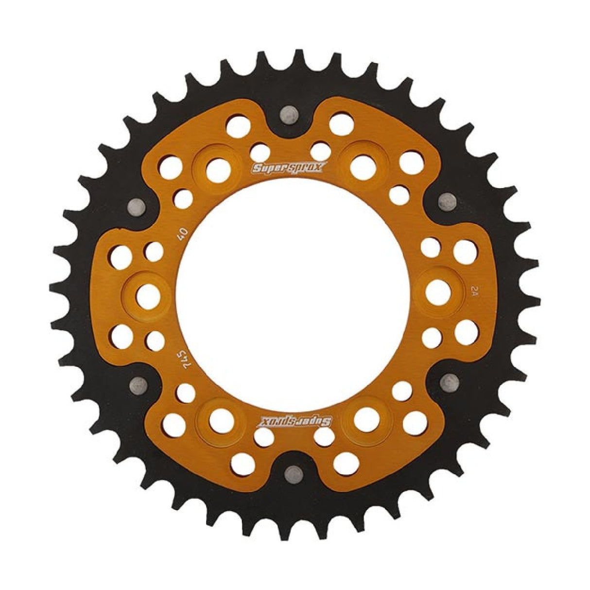 Supersprox STEALTH RST GOLD Aluminiumkrone 525 Teilung 40 Zähne GLD