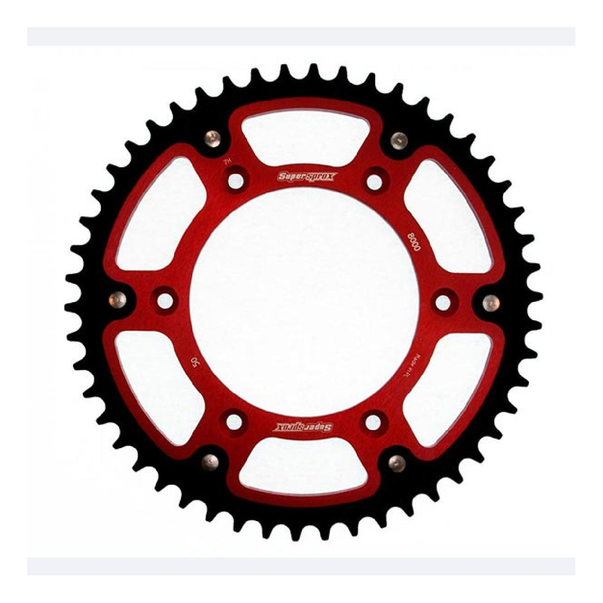 Corona de aluminio roja Supersprox STEALTH RST 520 50 BETA RR Enduro 2T 125 18/19