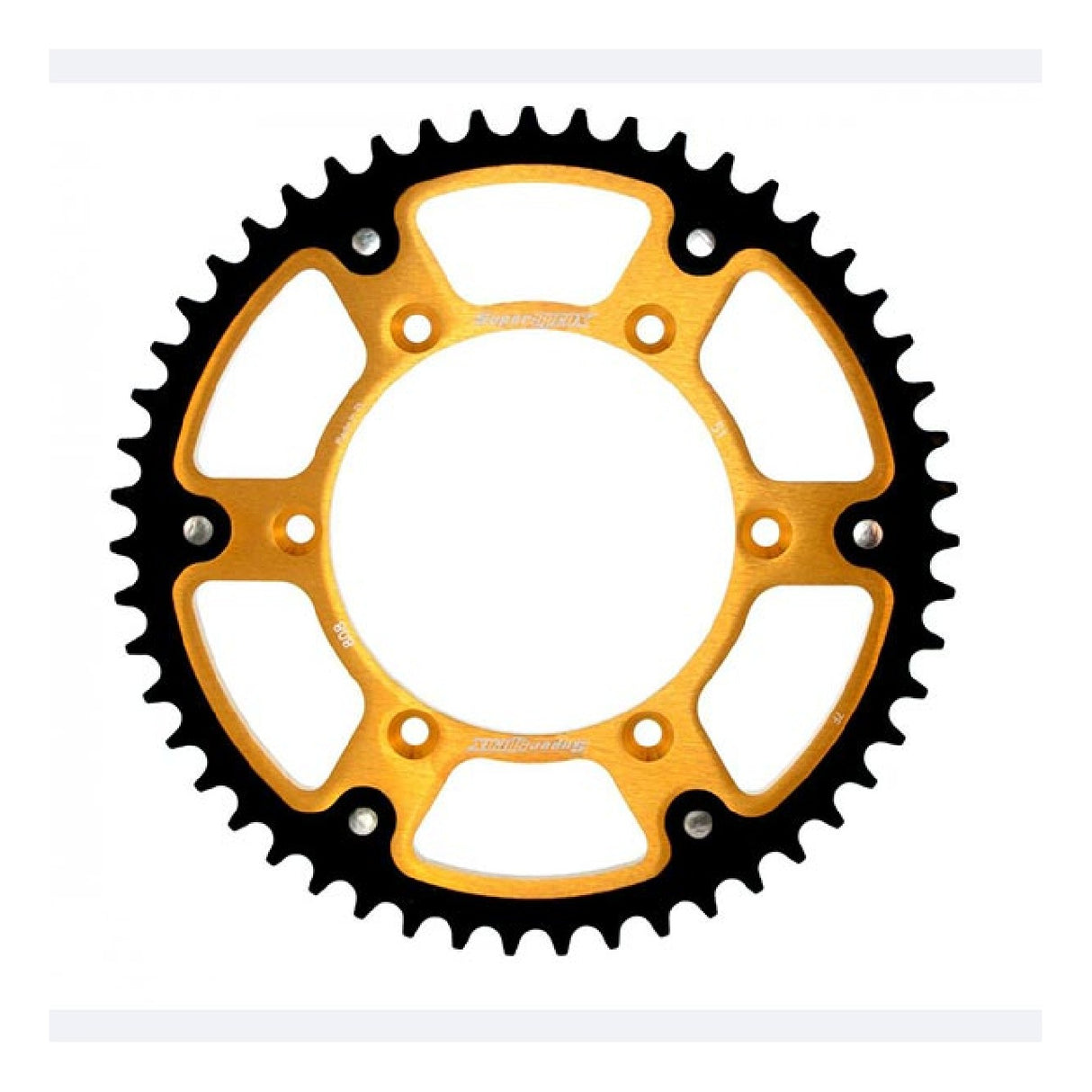 Supersprox STEALTH RST GOLD 520 51 teeth aluminum crown SUZUKI RM 125 CC 86