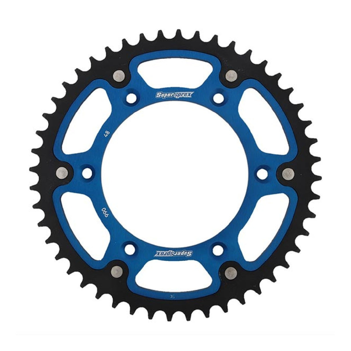 Plato de aluminio Supersprox STEALTH RST Azul 520 48 HUSABERG FC 6 VELOCIDADES 350 00/01