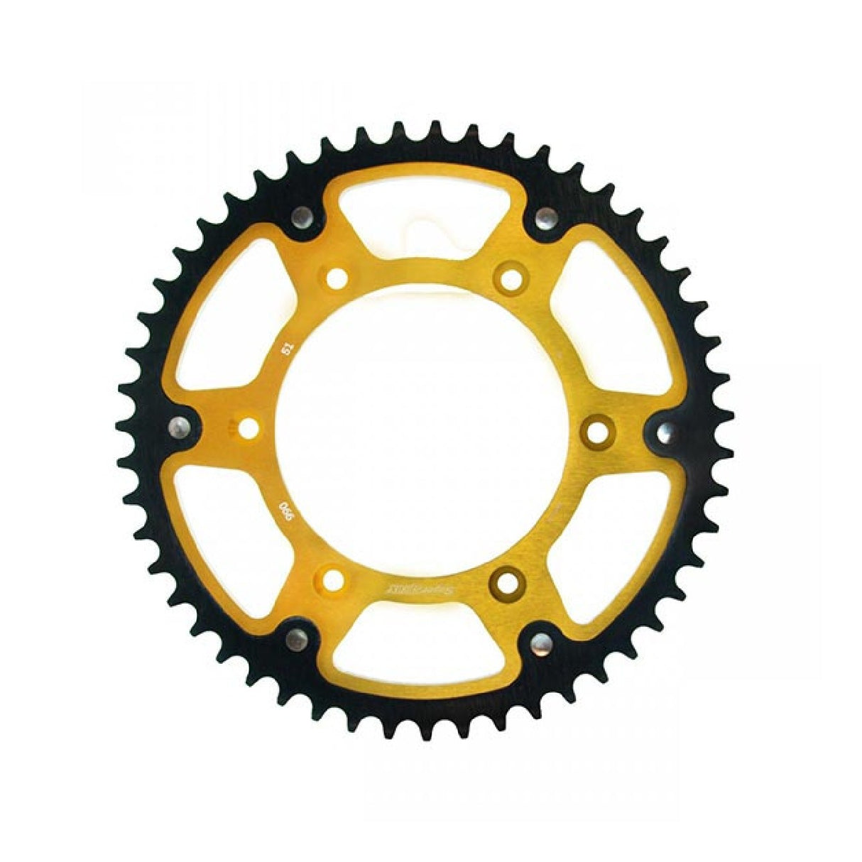 Supersprox STEALTH RST GOLD Corona de aluminio Paso 520 51 dientes