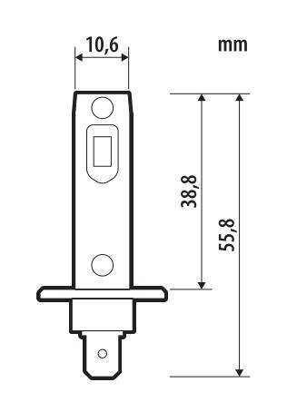 Pilot 12V Halo Led Venus Series Quick-Fit - (H1) - 10W - P14,5s - 1 pz - Scatola
