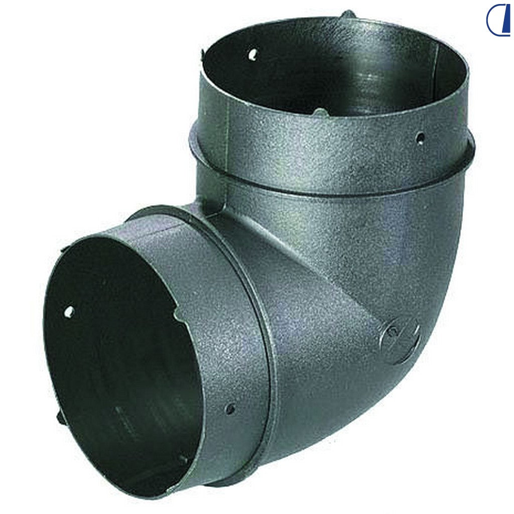 Curva a 90° nera per tubo scarico camper Ø 65 mm o Ø 72 mm