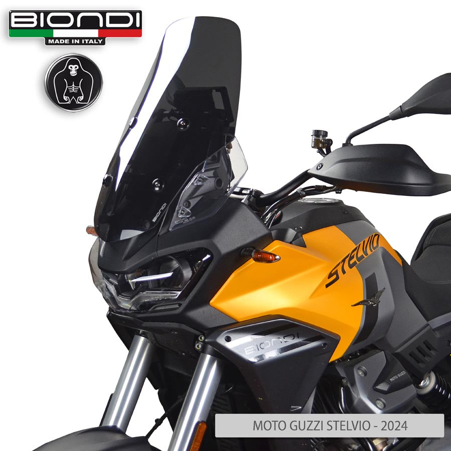Biondi Cupolino Touring Fumé Scuro Moto Guzzi Stelvio 2024 +6 cm