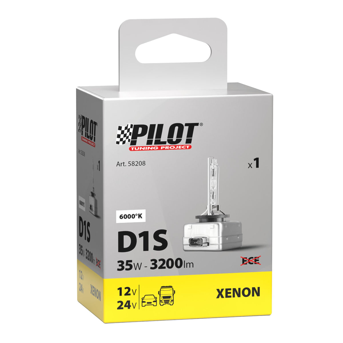 Pilot Lampada HID Xenon 6.000K - D1S - 35W - PK32d-2 - 1 pz - D/Blister