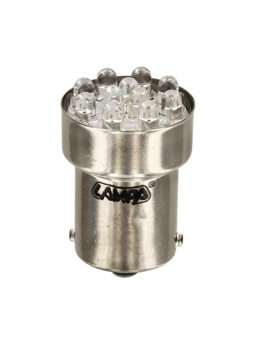 Pilot 12V Lampada Multi-Led 11 Led - (R10W) - BA15s - 1 pz - Scatola - Rosso