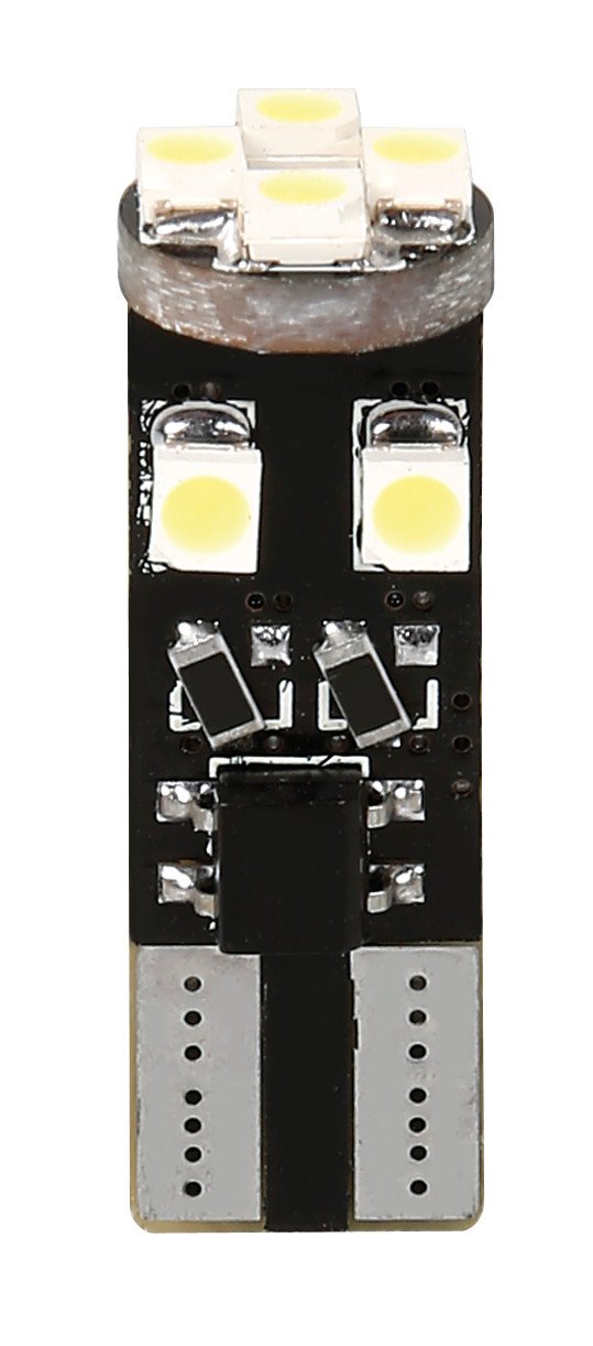 Pilot Hyper-Led 24 8 x3 chips T10 Trifocus W2,1x9,5d 2 pz Bianco Resistenza inc
