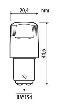 Pilot 12V Ultra-Lumen Series - (P21/5W) - BAY15d - 2 pz - Scatola - Bianco - Doppia polarità - Resistenza incorporata