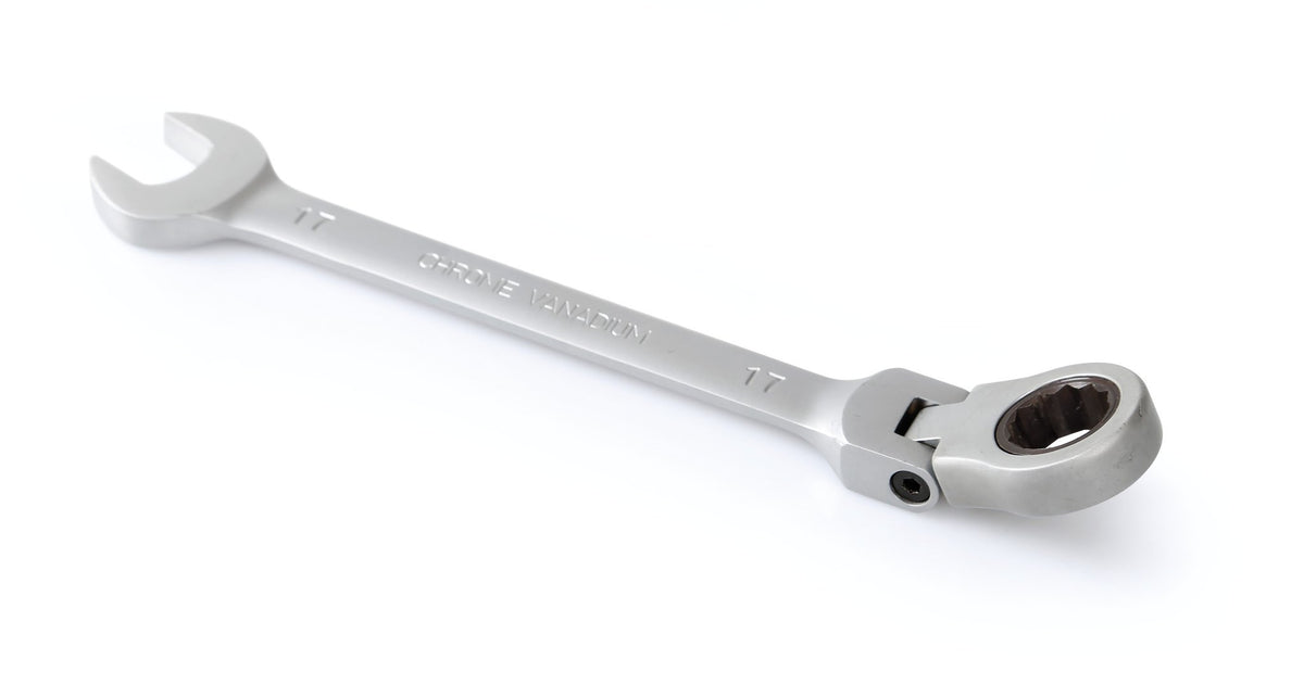 Lampa Chiave combinata con cricchetto snodato - 17 mm 59560