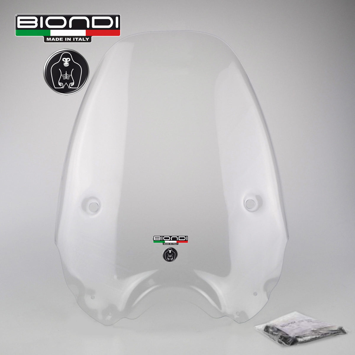 Biondi Club Parabrezza Trasparente Aprilia Scarabeo GT 125/200/250 cc. 2004-2007