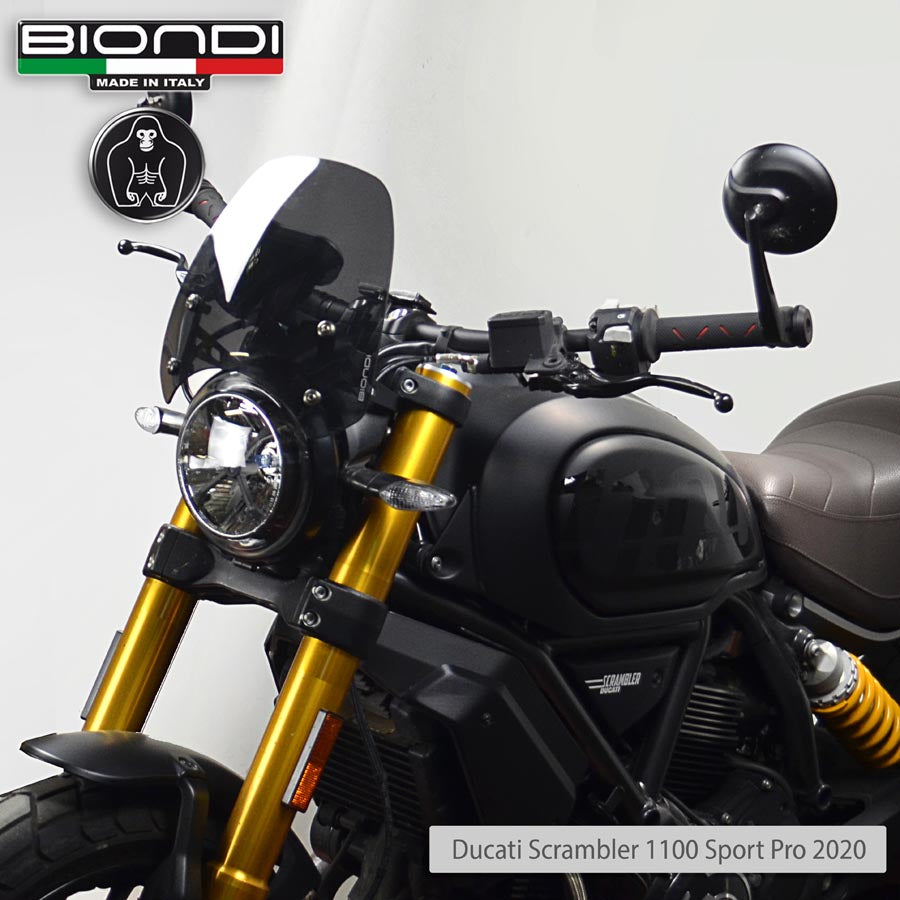Biondi Cupolino Sport Fumè Scuro Ducati Scrambler 400 / 800 / 1100 - MPN 8010406