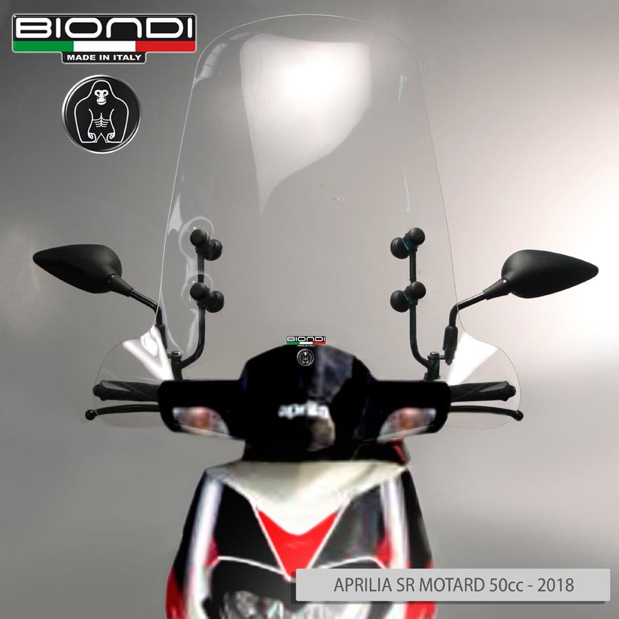 Biondi Parabrezza Club KYMCO Agility Carry 50/125 cc. 2011-2017 con Attacchi