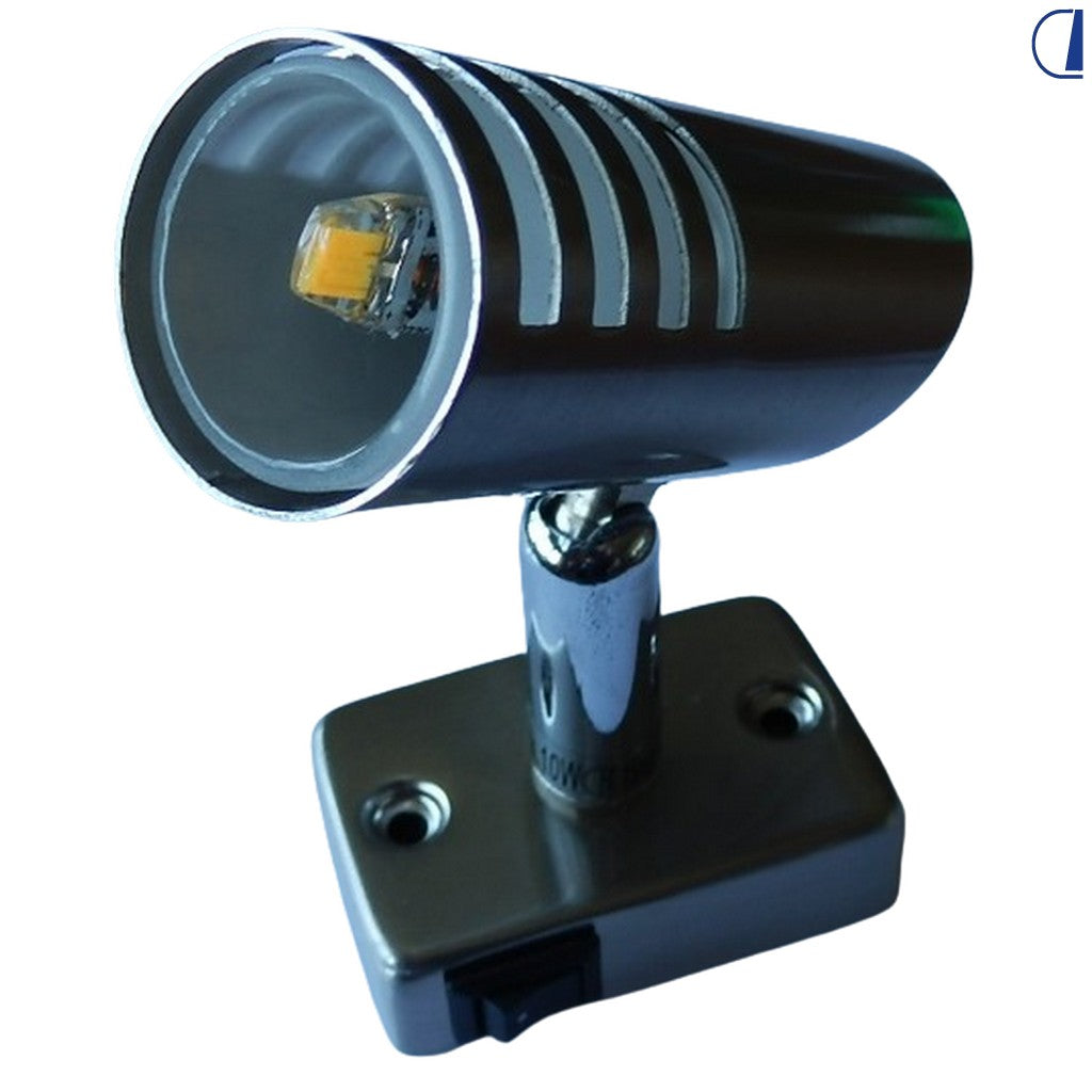 Faretto LED orientabile Mini Zebra 10W con base piccola