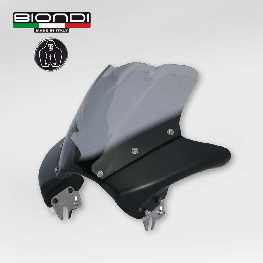 Biondi Metal Dark Cupolino Alluminio Anodizzato Nero con Plex Fumé