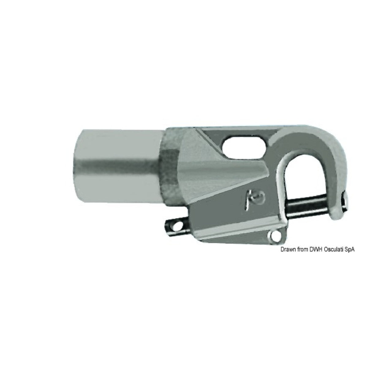 Accesorio para tangón de spinnaker de aleación ligera Osculati 60.328.10
