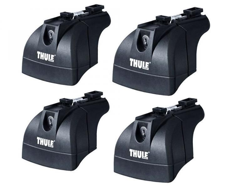 Thule 000753 Set 4 piedi Rapid Fixpoint XT Low per barre portatutto