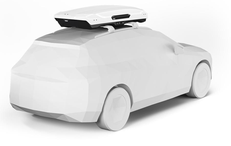 Cofre de techo Thule MOTION 3 XL LOW Blanco