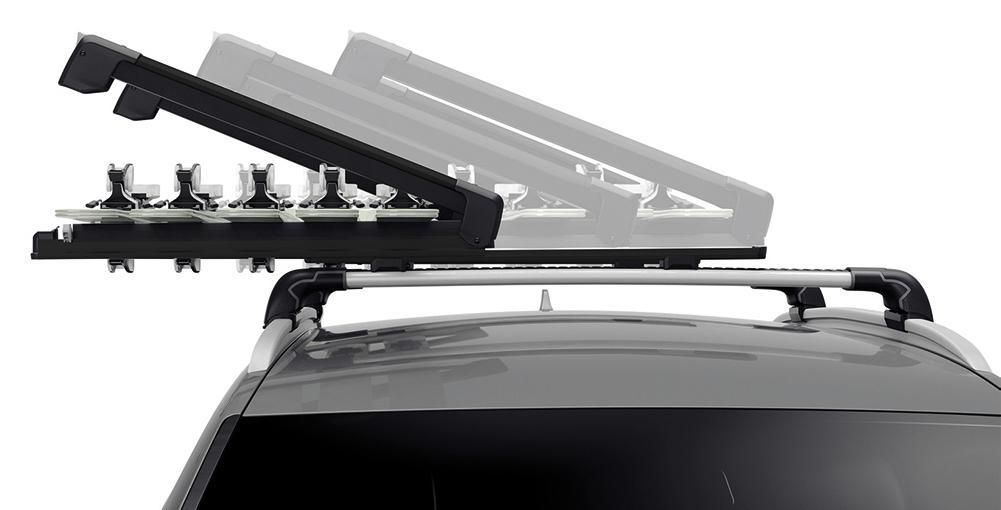 Thule 732507 Auto SnowPack Extender - PortaesquÃs de techo (5 pares), color negro