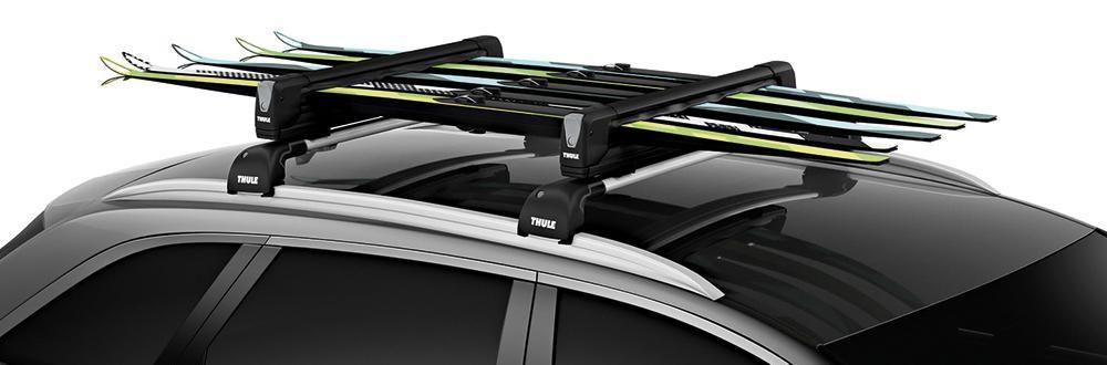 Thule 732507 Auto SnowPack Extender 5 Pair Roof Ski Carrier Black