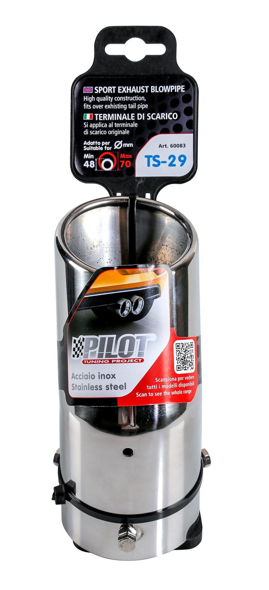Pilot Terminale di scarico auto Gomito TS-29