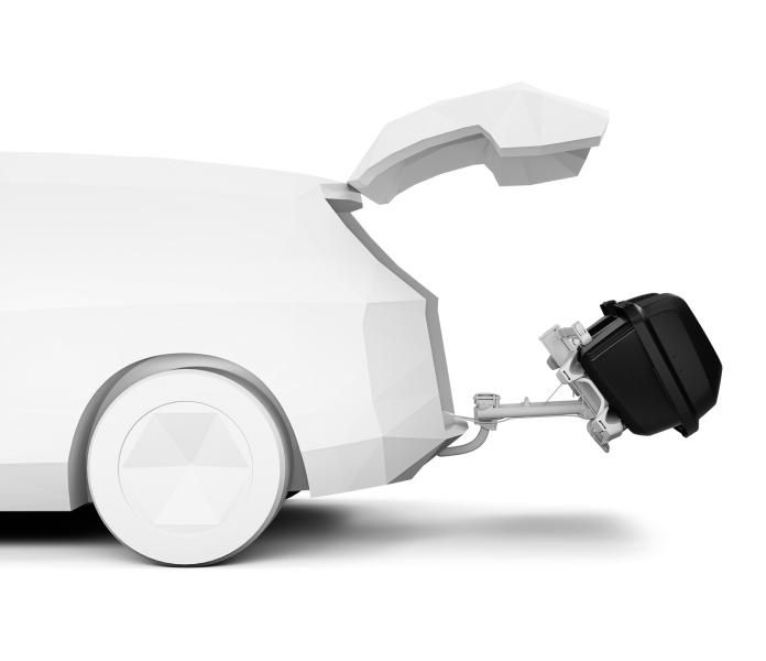 Santu Thule Anhängerkupplungsträger kompatibel mit Epos EasyFold 3 EasyFold XT