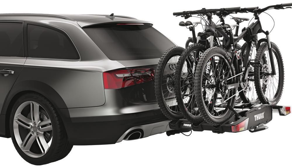 Portabicicletas Thule EasyFold XT para 3 bicicletas con bola de remolque de 13 pines