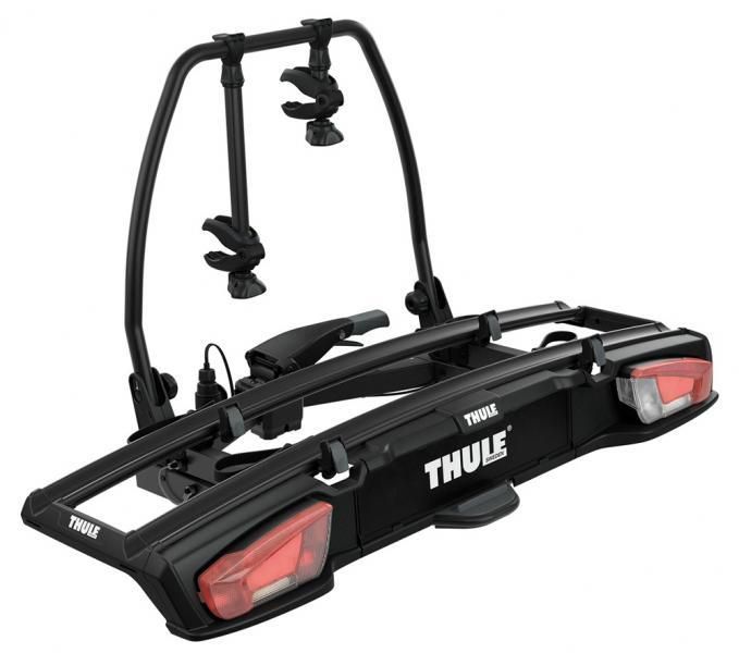 Portabicicletas para barra de remolque Thule 938001 VeloSpace XT (2 bicicletas, 13 pines, negro)