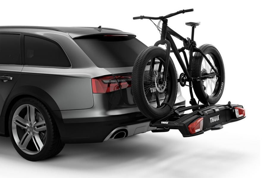 Portabicicletas para barra de remolque Thule 938001 VeloSpace XT (2 bicicletas, 13 pines, negro)