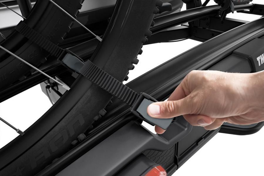 Portabicicletas para barra de remolque Thule 938001 VeloSpace XT (2 bicicletas, 13 pines, negro)