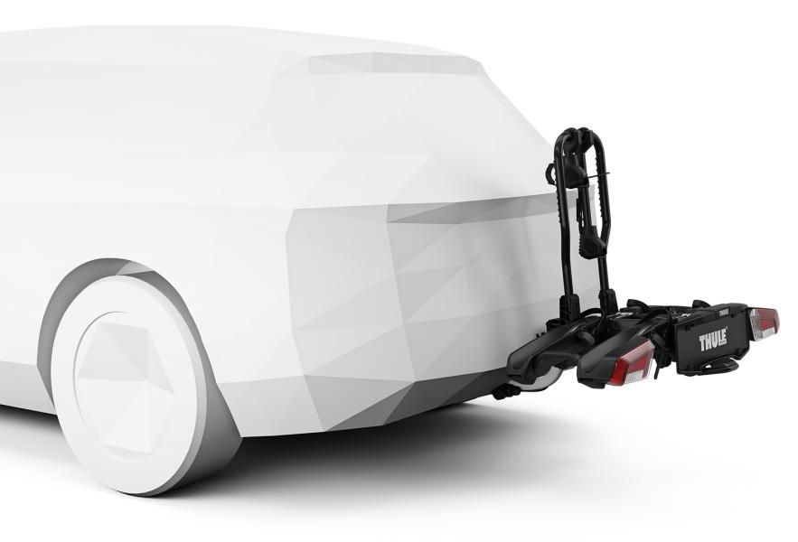 Thule EasyFold 3 Fahrradträger für 2 Fahrräder mit 13-poliger Anhängerkupplung