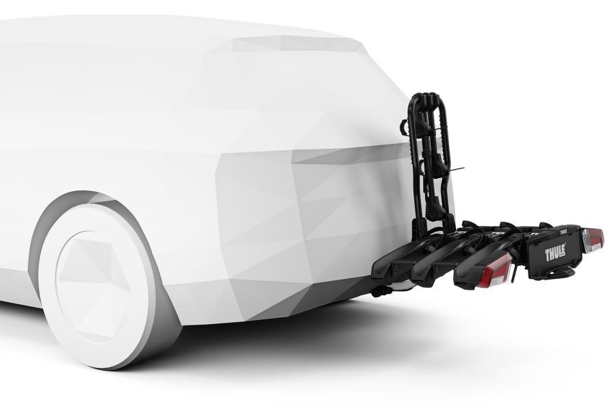 Thule Easyfold 3 Fahrradträger für Anhängerkupplung, 3 Fahrräder, 13-polig