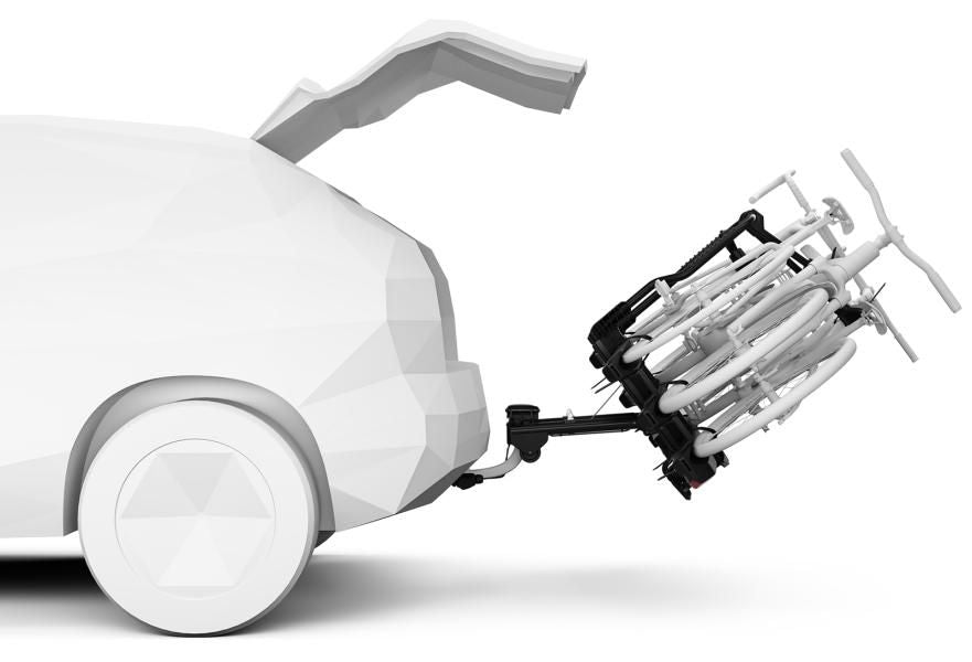 Portabici da Gancio Traino Easyfold 3 3 Bici 13 Pin Thule