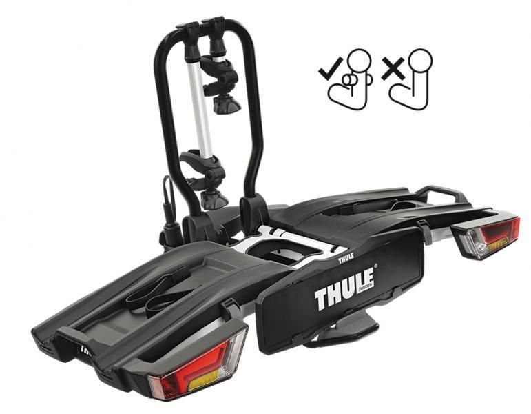Thule Easyfold Xt Fix4Bike Fahrradträger für 2 Fahrräder mit 13-poliger Anhängerkupplung