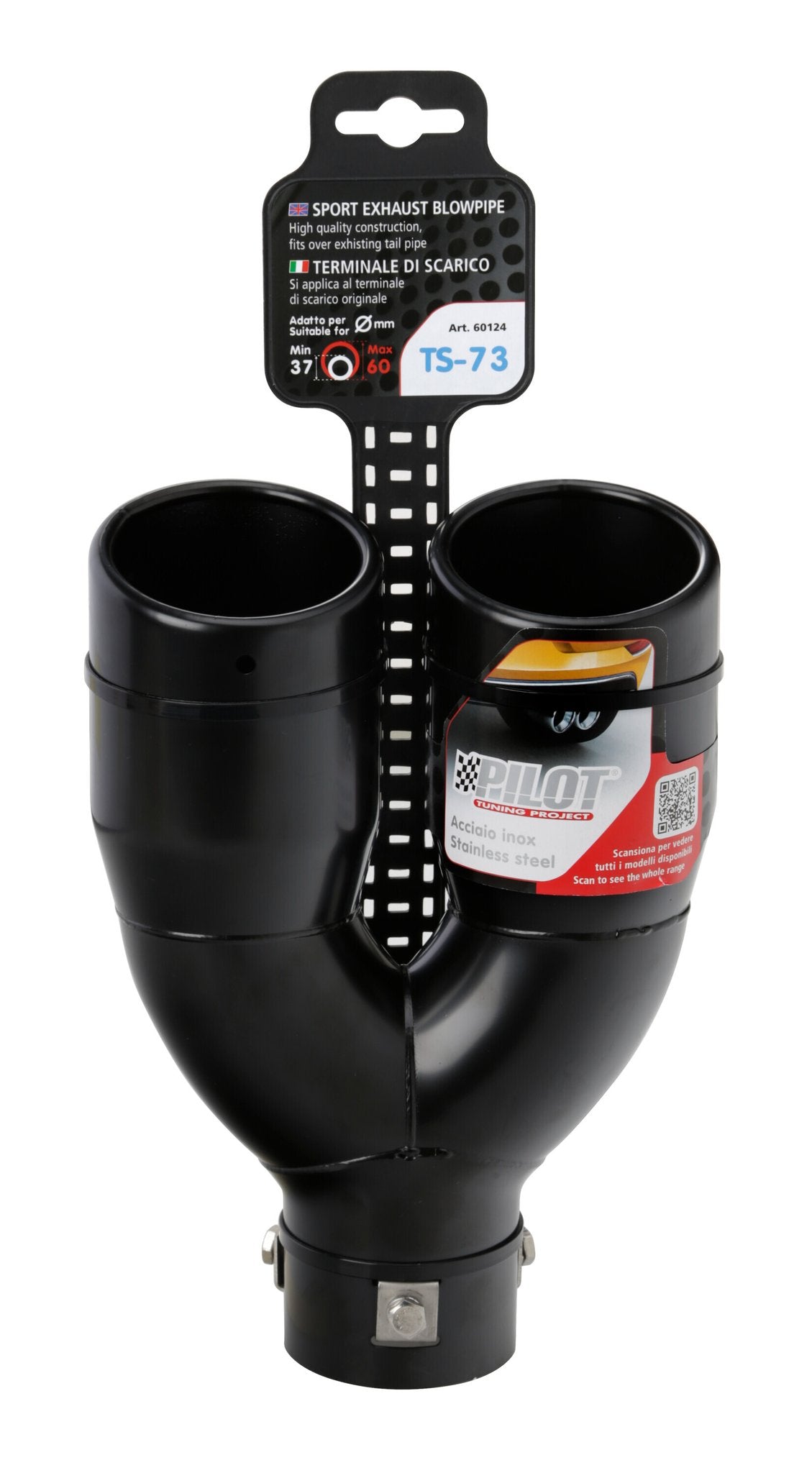 Pilot TS-73, terminale di scarico - Nero