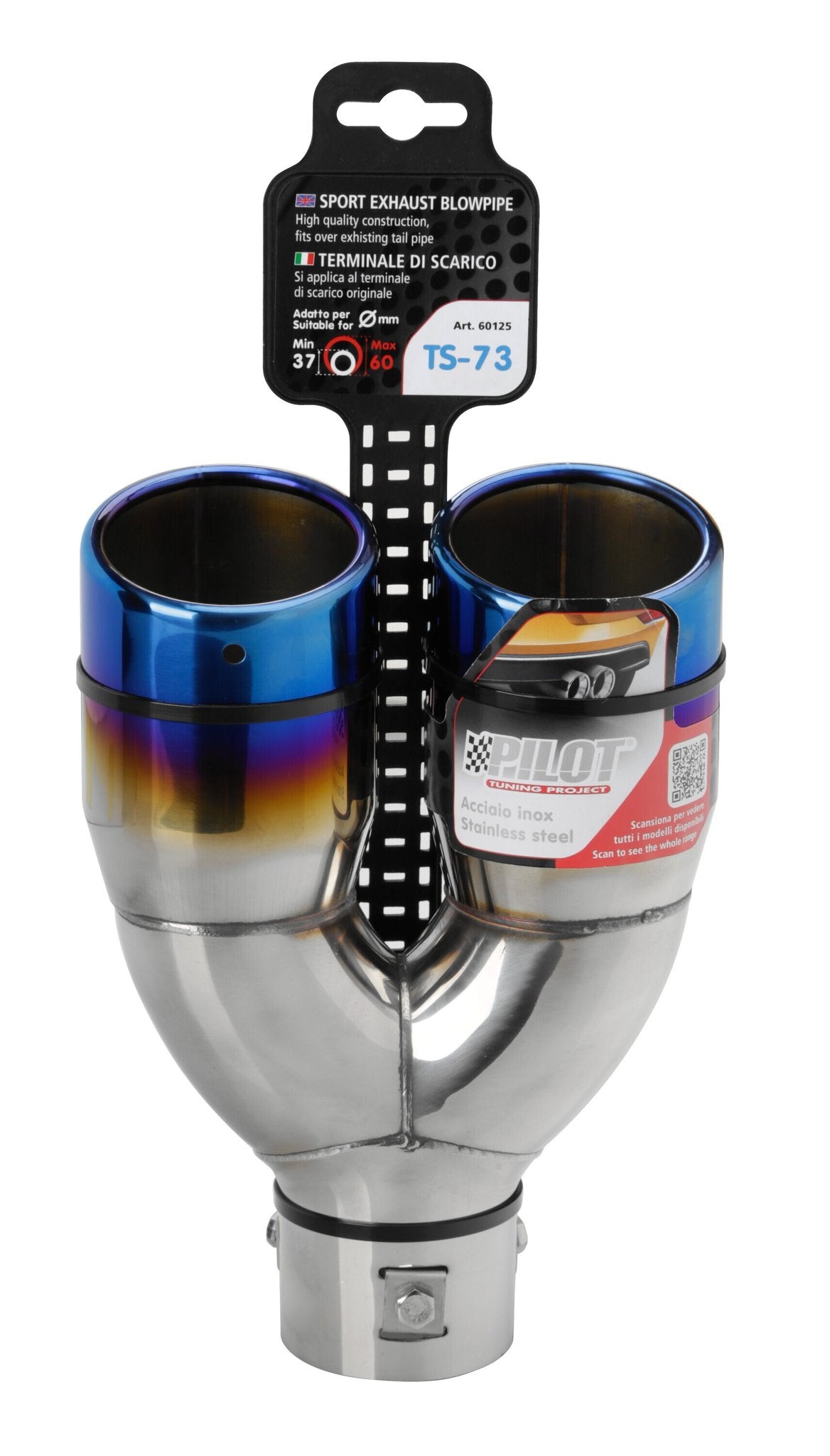 Pilot TS-73, terminale di scarico - Blu