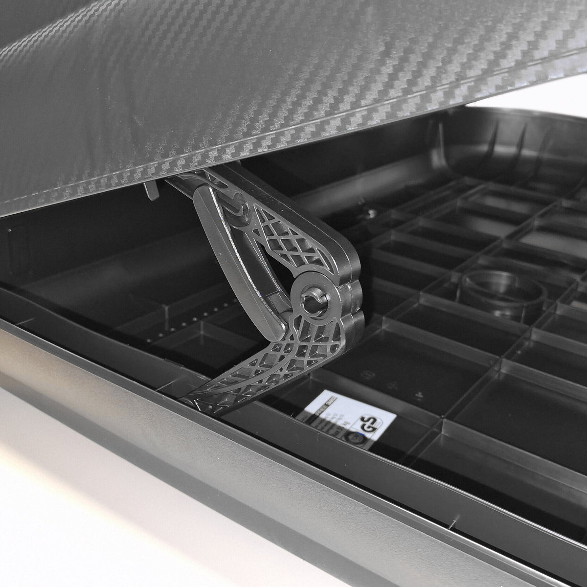 Lampa Grand-Prix, box tetto in polipropilene, 320 litri - Nero Carbon 60132