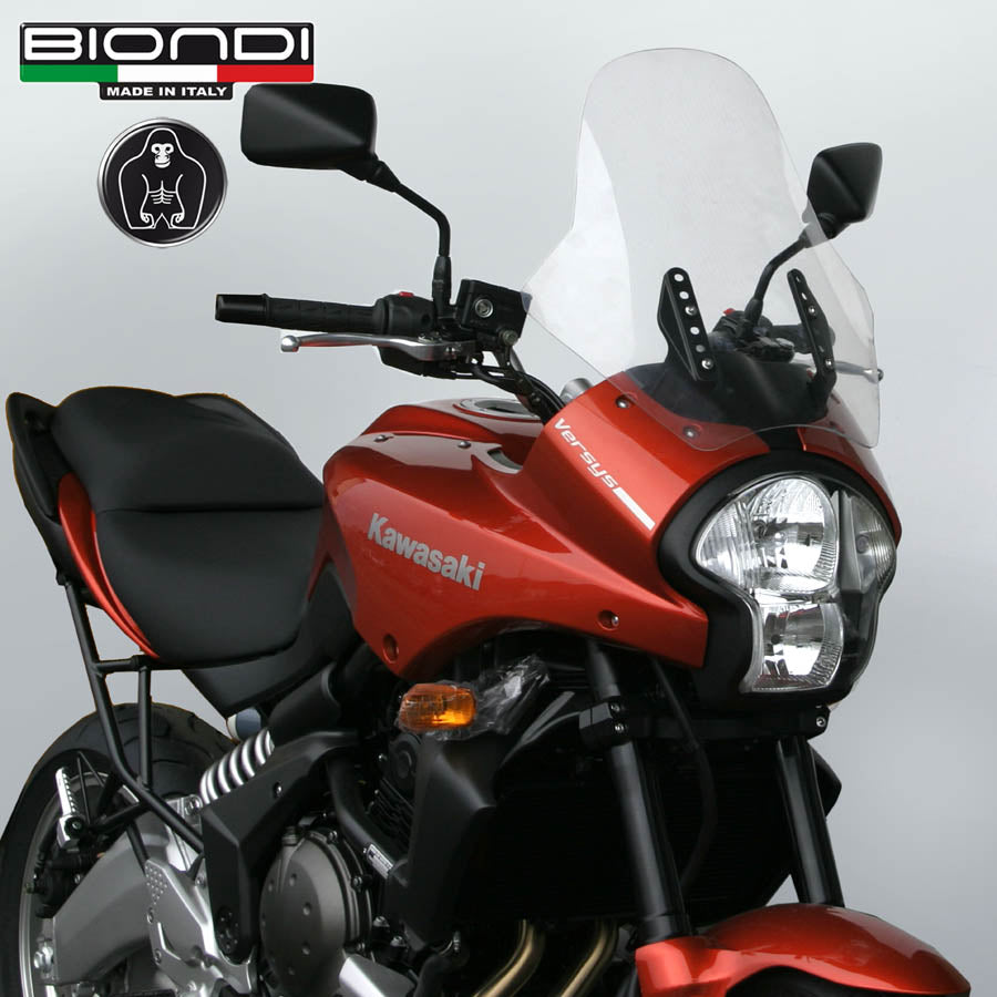 Biondi Portatarga Moto Regolabile Acciaio Nero Kawasaki Versys 649 2007-2009