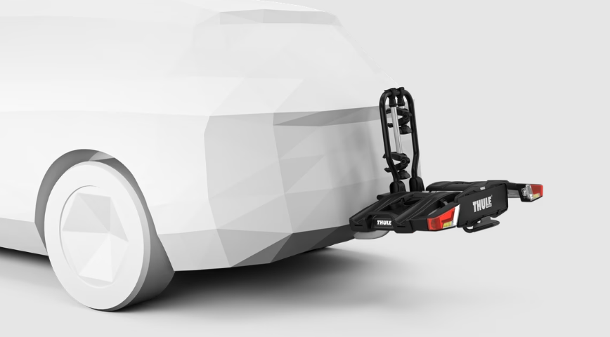 Thule Easyfold Xt Fix4Bike Fahrradträger für 2 Fahrräder mit 13-poliger Anhängerkupplung